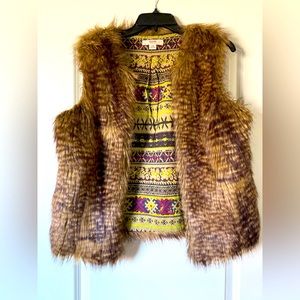 Faux fur vest